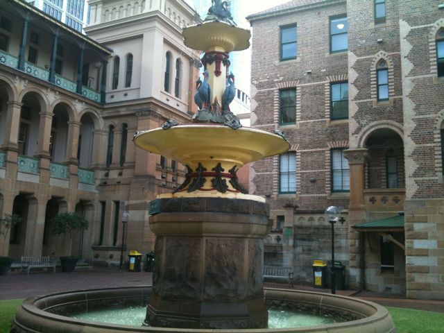 My daily walk into town through some sydney history